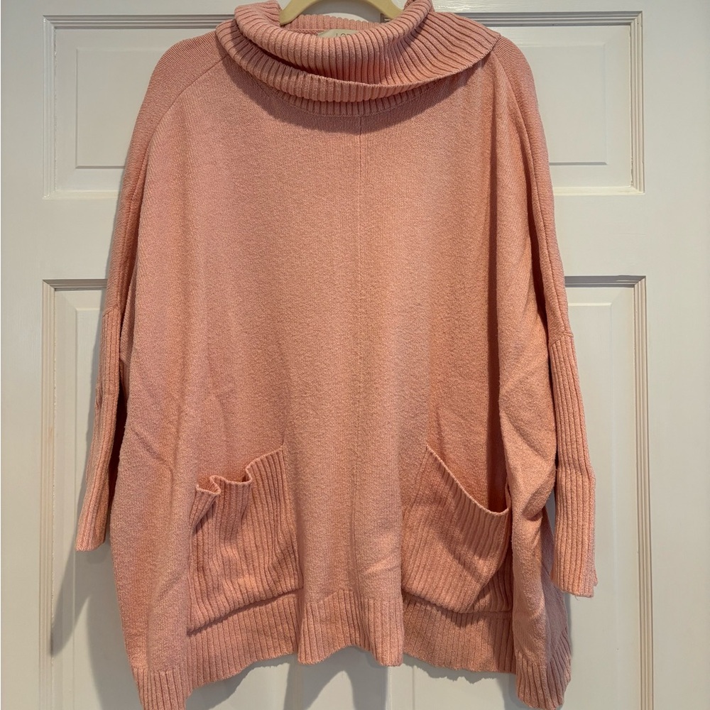 LOFT Cowell, neck, pocketed sweater